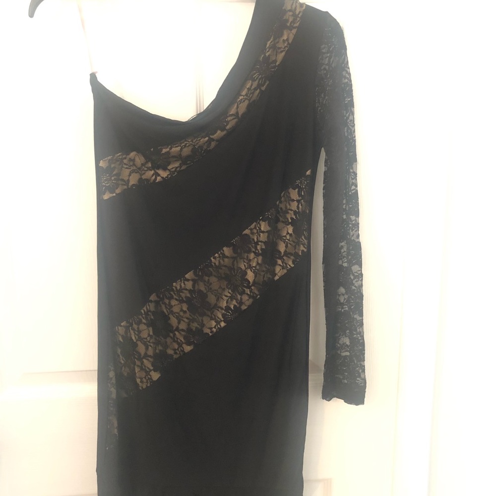 Asymmetrical mini dress